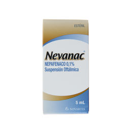 Nevanac Nepafenaco 0.1% Solución Oftálmica 5ml