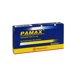 Pamax (B) Paroxetina 20mg 30 Comprimidos Recubiertos