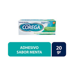 Crema Ultra Adhesiva Para Protesis Dentales Menta 20Gr - Corega