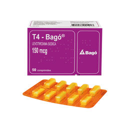 T4 - Bagó (B) Levotiroxina 150mcg 50 Comprimidos - T4-bago