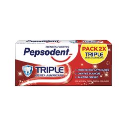 Product image of Pepsodent CD Triple Menta Americana 2 Unidades