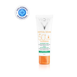 Protector Solar Rostro Capital Soleil Matificante 3 en 1 SPF 50+ 50ml - Vichy