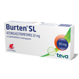 Burten SL Ketorolaco 30mg 4 Comprimidos Sublinguales