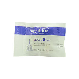 Aguja VER.INS. 30g 8mm x5 - Verifine