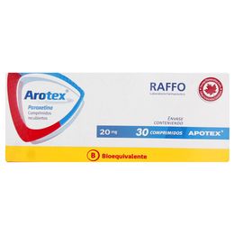 Product image of Arotex (B) Paroxetina 20mg 30 Comprimidos Recubiertos