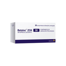 Betaloc ZOK Metoprolol 50mg 30 Comprimidos Prolongados