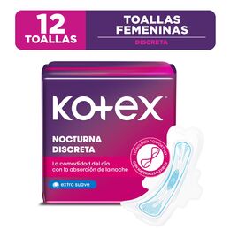 Toallas Nocturnas Ultrafina 12 Unidades - Kotex