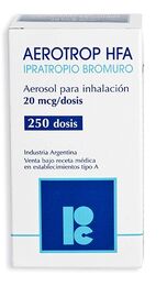 Aerotrop Ipratropio Bromuro 20mcg Inhalación 250 Dosis