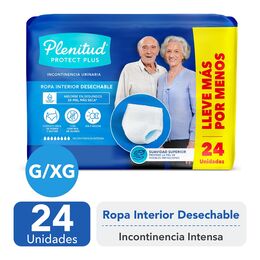 Ropa Interior Plenitud Protect Plus G/XG 24 Unidades