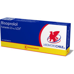 Bisoprolol Fumarato (B) 2.5mg 30 Comprimidos