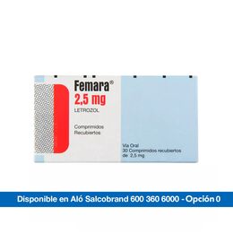 Femara (R) Letrozol 2.5mg 30 Comprimidos Recubiertos