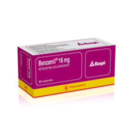 Product image of Benzamil (B) Betahistina 16mg 30 Comprimidos