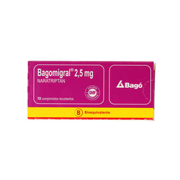 Product image of Bagomigral (B) Naratriptan 2.5mg 2 Comprimidos Recubiertos - Bagomiral