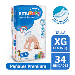 Product image of Pañal Desechable EMUBABY Premium Talla XG 34 Unidades