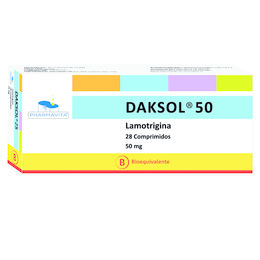 Product image of Daksol (B) Lamotrigina 50mg 28 Comprimidos