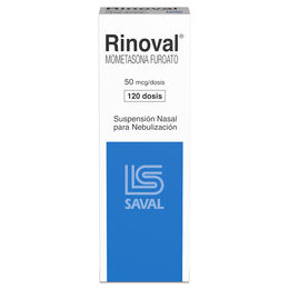 Rinoval Mometasona 50mcg Nebulización Nasal 120 Dosis