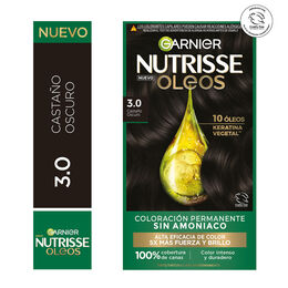 Tintura Nutrisse Oleos 3.0 Castaño Oscuro - Garnier