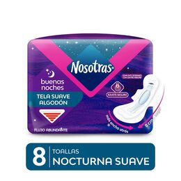 Toallas Higiénicas Buenas Noches De 8 Unidades - Nosotras