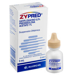 Zypred Gatifloxacino / Prednisolona Solución Oftálmica 3ml