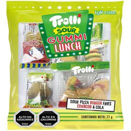 Sour Gummi Lunch Trolli Gomitas Ácidas 77g