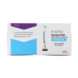 Trulicity Dulaglutida 1.5mg/0.5ml Inyectable 2 Jeringas Prellenadas