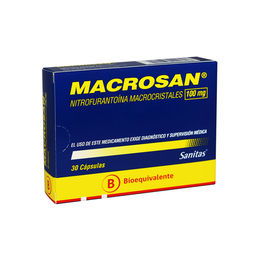 Product image of Macrosan (B) Nitrofurantoina 100mg 30 Cápsulas