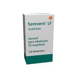 Severent LF Salmeterol 25mcg Inhalación 120 Dosis - Serevent