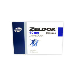 Zeldox Ziprasidona 40mg 30 Cápsulas