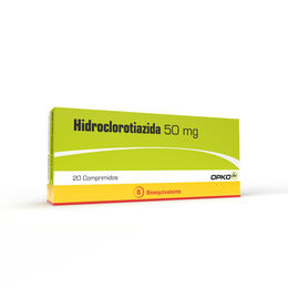 Product image of Hidroclorotiazida 50mg 20 Comprimidos