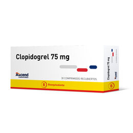 Clopidogrel (B) 75mg 30 Comprimidos Recubiertos