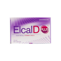 Elcal D Plus Calcio/Vitamina D3 60 Cápsulas