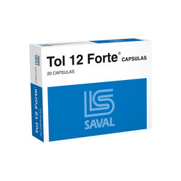 Tol 12 Forte Vitamina B1/B6/B12 20 Cápsulas