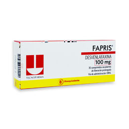 Fapris (B) Desvenlafaxina 100mg 30 Comprimidos Prolongados