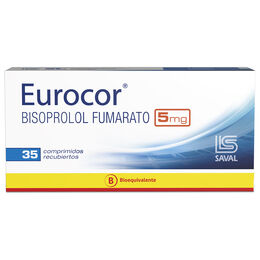 Eurocor (B) Bisoprolol 5mg 35 Comprimidos Recubiertos