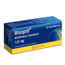 Product image of Bisopril Bisoprolol 1.25mg 30 Comprimidos Recubiertos