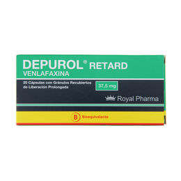 Product image of Depurol Retard (B) Venlafaxina 37.5mg 20 Cápsulas Prolongadas