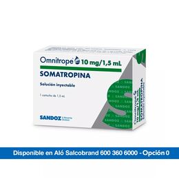 Omnitrope Somatropina 10mg Inyectable 1 Cartucho