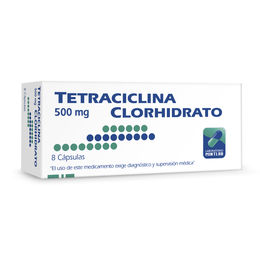 Tetraciclina 500mg 8 Cápsulas