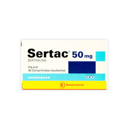 Sertac (B) Sertralina 50mg 30 Comprimidos Recubiertos