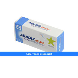 Aradix Retard Metilfenidato 20mg 30 Comprimidos Prolongados