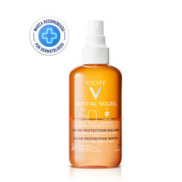 Agua de Protección Solar Bronceadora Capital Soleil FPS 50 200ml - Vichy