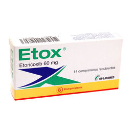 Etox (B) Etoricoxib 60mg 14 Comprimidos Recubiertos