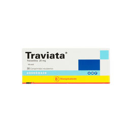 Product image of Traviata (B) Paroxetina 20mg 30 Comprimidos Recubiertos