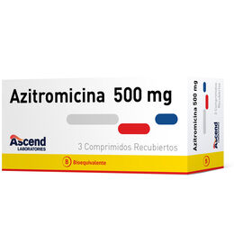 Azitromicina (B) 500mg 3 Comprimidos Recubiertos