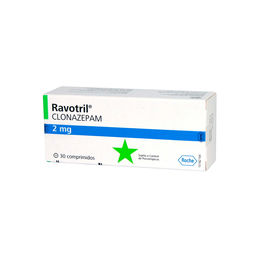 Product image of Ravotril (R) Clonazepam 2mg 30 Comprimidos