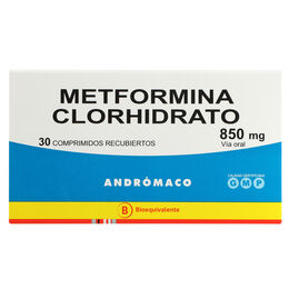 Metformina (B) 850mg 30 Comprimidos Recubiertos