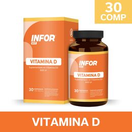 Complemento Alimentario de Vitamina D3 30 Comprimidos - Inforvit