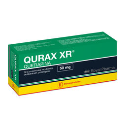 Product image of Qurax XR (B) Quetiapina 50mg 30 Comprimidos Prolongados