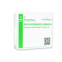 Diclofenaco 75mg Inyectable 5 Ampollas - Turbogesic