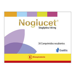 Noglucet (B) Sitagliptina 100mg 30 Comprimidos Recubiertos